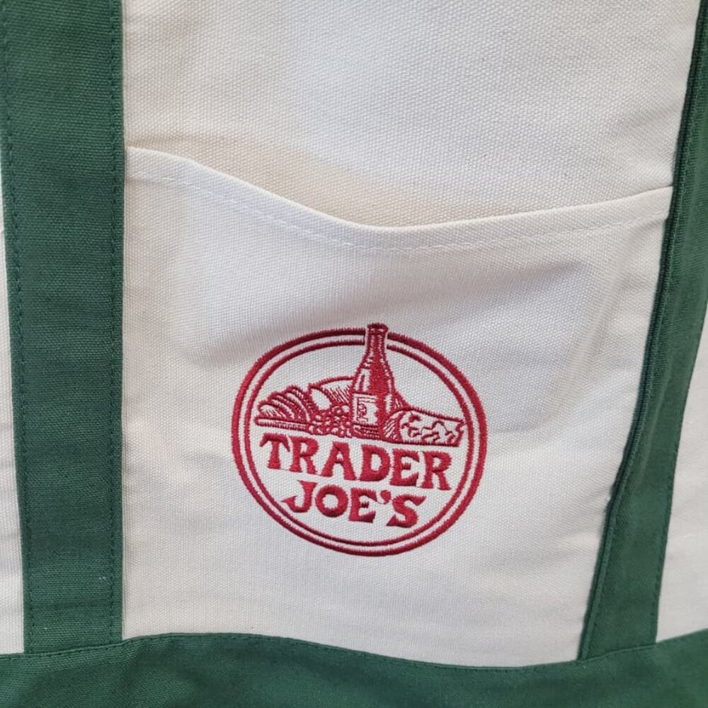 GREEN! Trader Joe's Large Tote - Canvas, Reusable… - image 2